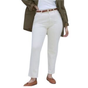 Everlane the Cheeky Jean white size *35 tall*